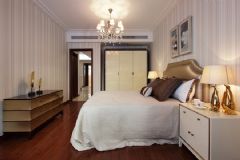 96平欧式新古典婚房欧式卧室装修图片