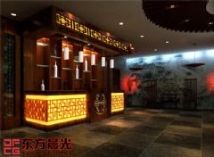 中式饭店门头效果图餐馆装修图片