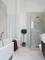 93平北欧清新时尚公寓欧式卫生间装修图片