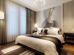 140平新中式时尚雅居中式卧室装修图片