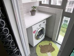 最新创意洗衣机设计现代阳台装修图片