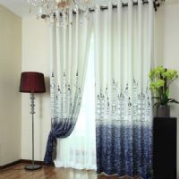 2014最新窗帘创意设计现代客厅装修图片