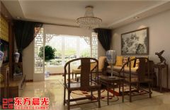 北京中式风格别墅装修设计朴实无华中式客厅装修图片
