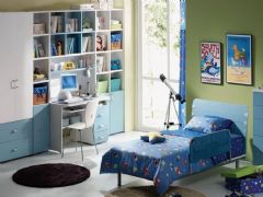 梦幻儿童房家具搭配设计简约儿童房装修图片