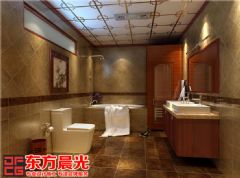 中式别墅装修设计之婉约风雅中式卫生间装修图片