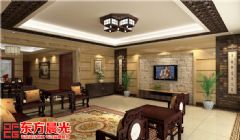 中式别墅装修设计之婉约风雅中式客厅装修图片