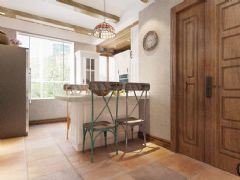 2014家装创意吧台设计现代厨房装修图片