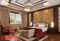 翠林青苑中式别墅设计效果图中式卧室装修图片