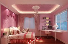 卧室窗帘颜色搭配设计田园卧室装修图片