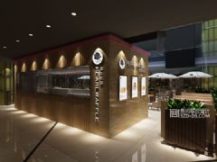 连锁咖啡店设计Pearl Waffle东莞星玺店简约餐馆装修图片