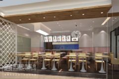 时尚餐饮空间设计－深圳玻尔松饼东门餐饮店设计餐馆装修图片