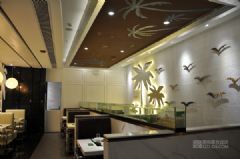 深圳四季椰林主题餐厅设计实景照片喜荟城餐馆装修图片