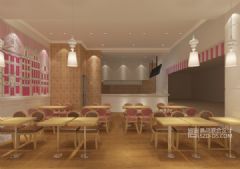惠州甜品连锁店设计-Pearl Waffle餐厅设计餐馆装修图片