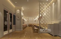 东莞玻尔松饼连锁餐厅设计 东莞万达广场店餐馆装修图片
