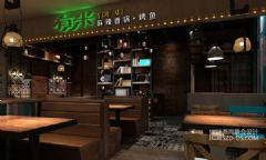深圳麻辣香锅烤鱼餐厅设计有米海上世界店餐馆装修图片