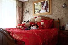 115平美式乡村装修案例美式卧室装修图片