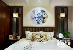 武汉尚层装饰中国院子新中式风格方案展示中式卧室装修图片