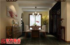 中式别墅装修设计墨香浓中式餐厅装修图片