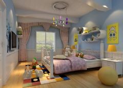 可爱舒适韩式儿童房设计简约风格儿童房装修图片