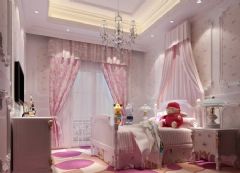 可爱舒适韩式儿童房设计简约风格儿童房装修图片