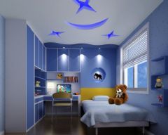 可爱舒适韩式儿童房设计简约卧室装修图片