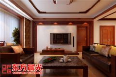 新中式风格家装别墅装修设计中式客厅装修图片