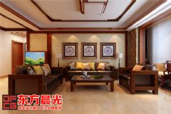 新中式风格家装别墅装修设计中式客厅装修图片