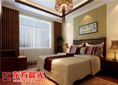 别墅中式装修效果图展示中国风中式卧室装修图片
