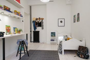 120平北欧风格温馨公寓欧式风格儿童房装修图片