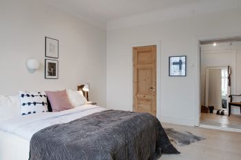 120平北欧风格温馨公寓欧式卧室装修图片