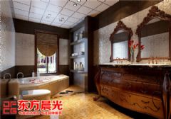 别墅中式装修设计显柔和古典美中式卫生间装修图片