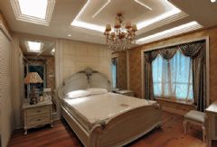 阿森设计-住宅空间案例成都130平方家装实品屋现代卧室装修图片