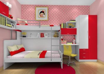 如梦似幻的女儿卧室简约儿童房装修图片