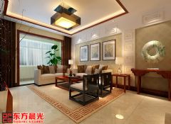 中式别墅装修设计高端淡雅之美中式客厅装修图片