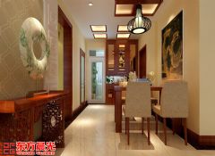 中式别墅装修设计高端淡雅之美中式餐厅装修图片