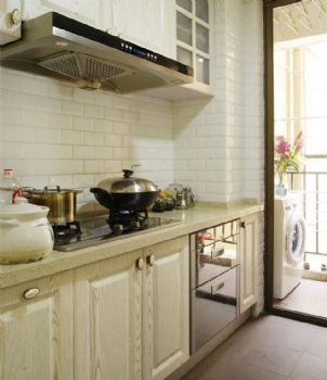 家装厨房油烟机设计现代风格厨房装修图片