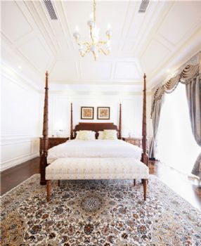 208平美式法式温馨混搭别墅混搭卧室装修图片