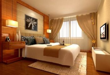美丽卧室壁纸搭配欧式卧室装修图片