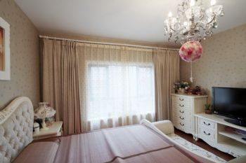 143平现代欧式清新公寓现代卧室装修图片
