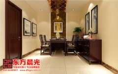 新中式别墅装修设计亦古亦今中式餐厅装修图片