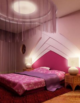 个性时尚婚房设计现代卧室装修图片