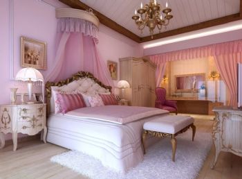 粉色搭配设计让家人温暖整个冬季现代儿童房装修图片