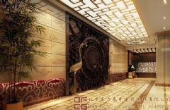 奢华浓郁的中式酒店设计效果图酒店装修图片