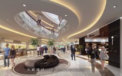 城市综合体效果图：陕西旬阳中央会所商场装修图片