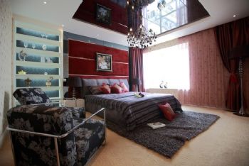 140平现代与法式田园的混搭风格混搭卧室装修图片