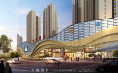 城市综合体效果图：陕西省两大知名城市综合体效果图大PK商场装修图片