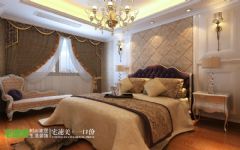 世茂滨江花园三室两厅135平欧式风格欧式卧室装修图片