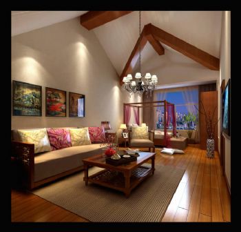 340平别墅欧式古典风格古典客厅装修图片