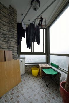 阳台变身书房洗衣间设计案例现代其它装修图片