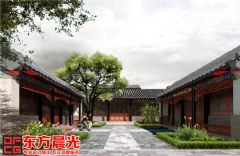 亲近自然的北京四合院装修图片中式客厅装修图片